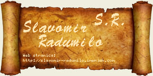 Slavomir Radumilo vizit kartica